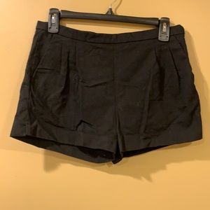 Size 2 J.Crew 100% cotton black shorts